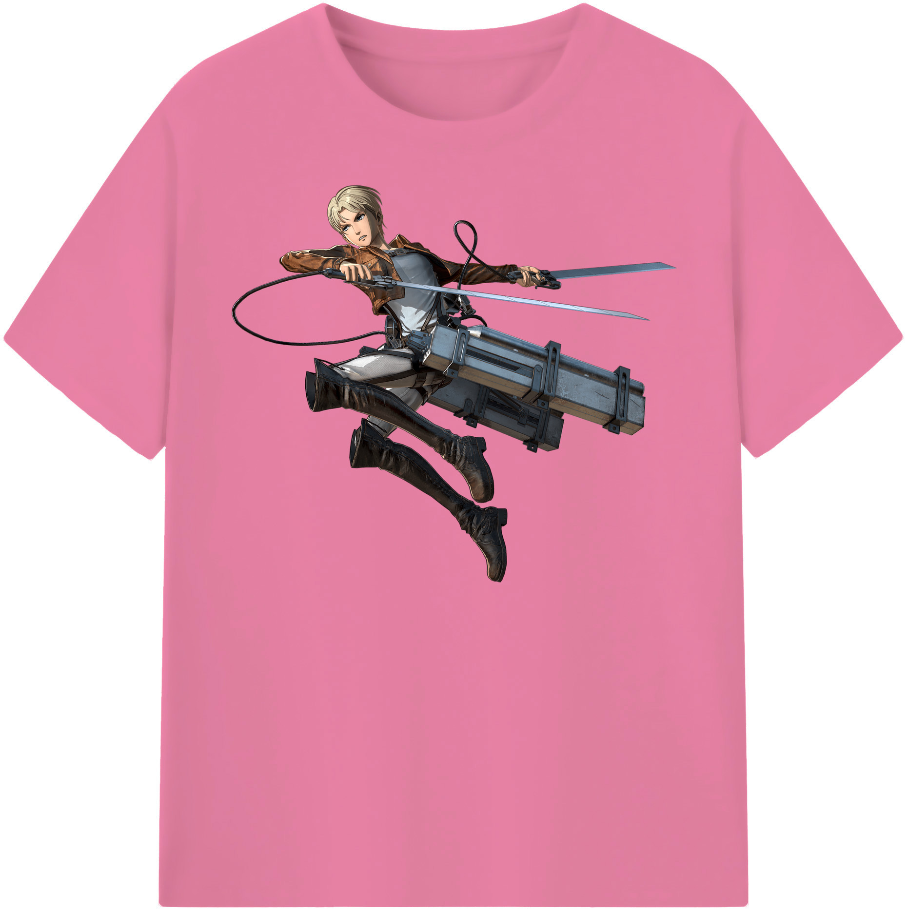 （画像用） 進撃の巨人 Attack on Titan 綿100％半袖Tシャツ（フロントプリント）